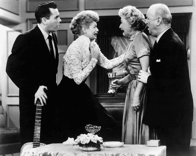 Scene from "I Love Lucy", episode "Face to Face"